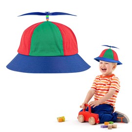 LYTIVAGEN Children's Propeller Hat Colourful Helicopter Hat Baseball Cap with Propeller Children's Helicopter Hat Funny Propeller Cap Helicopter Cap Hat for Carnival, Multicoloured1
