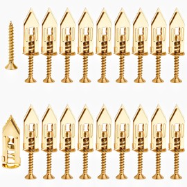 40 Pcs Self-Drilling Anchors with Screws – Zinc Plated Steel Drywall Anchors Heavy Duty Metal Expansion Bolts, No Drill Required, for TV Mounts, Shelves, Gypsum Boards, Cabinets & Bike Racks