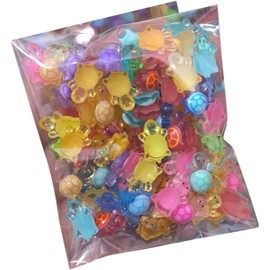 100 Pcs Colorful Mini Resin Animals Turtles Night Glow, Mini Animals Figures, Miniature Things Figurines to Hide, Tiny Turtles for DIY Fairy Garden Decoration Dollhouse Micro Landscaping, Decorations