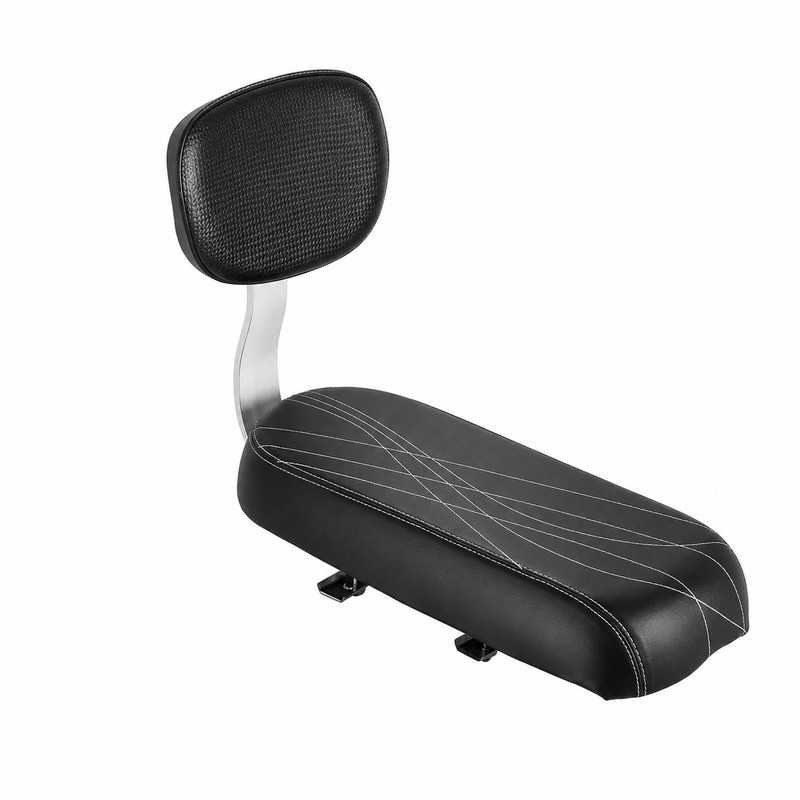 Rear Bicycle Child Seat with Backrest, Kids Bike Saddle for