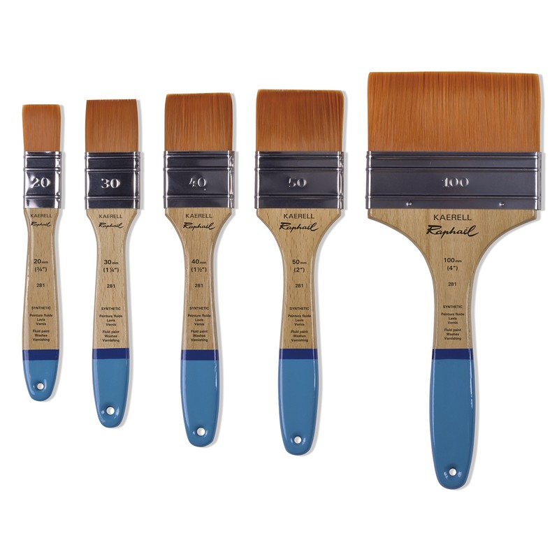 Raphael Kaerell Flat Varnishing Brush, Flat Kaerell Size 100 (4")