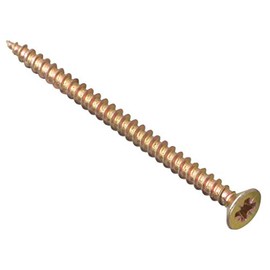 ForgeFix Multi-Purpose Single Thread Screws | 4.0 x 60mm | Zinc Yellow Passivated | Box 200