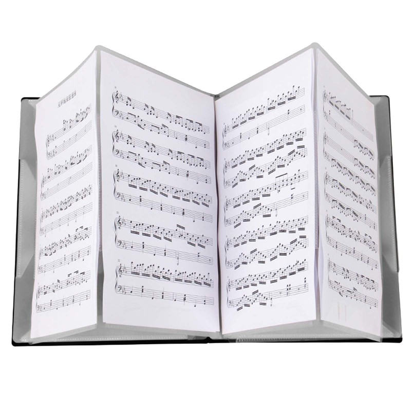 A4 Sheet Music Folder, 4 Page Expand, Writable Choir Folder,