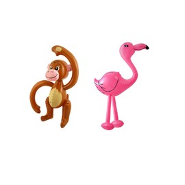 Henbrandt Novelty Inflatable/ Blow Up Monkey & Flamingo Fancy Dress Accessory