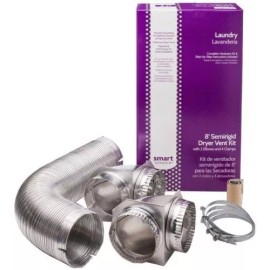 Smart Choice 8 ft. Semi-Rigid Dryer Vent Kit with Close Elbows