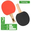 Idena 40202 Table Tennis Bat Training with Wooden Handle and