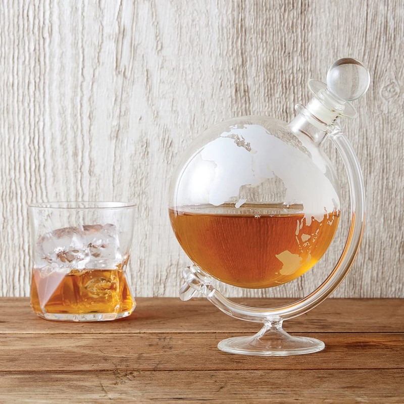 Bar Originale Globus Dekanter mit Wiege