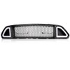PIT66 Front Upper Hood Grille w/White DRL LED Light, Compatible