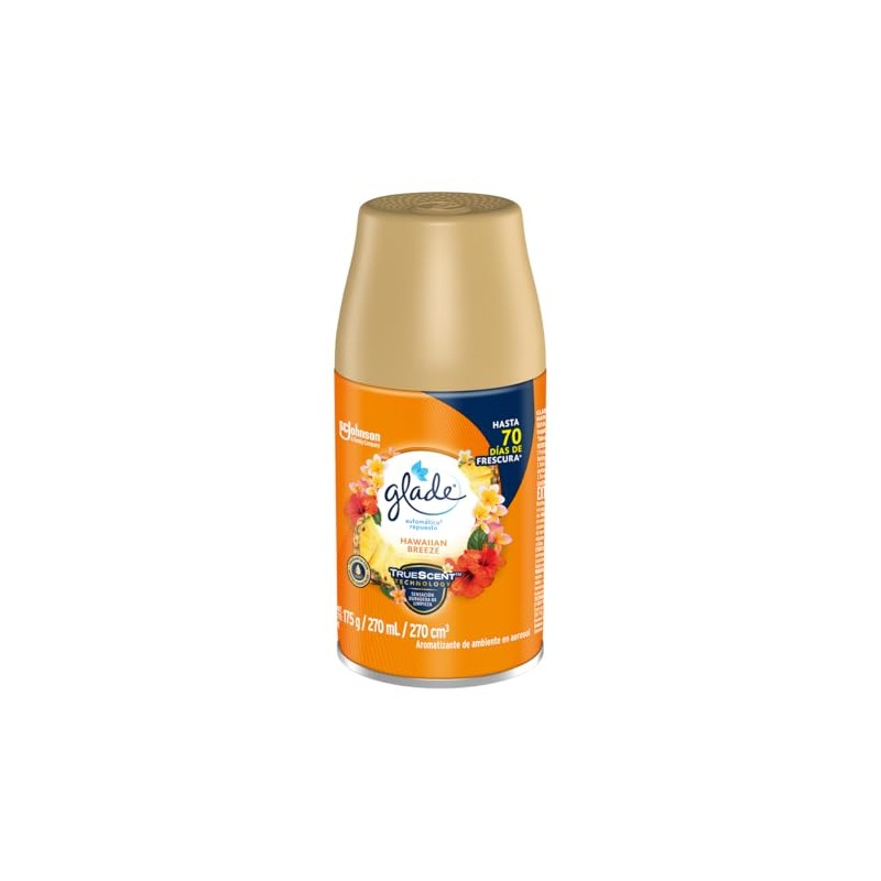 Glade - Automático Aromatizante de Ambiente Continuo, Repuesto, Aroma Hawaian