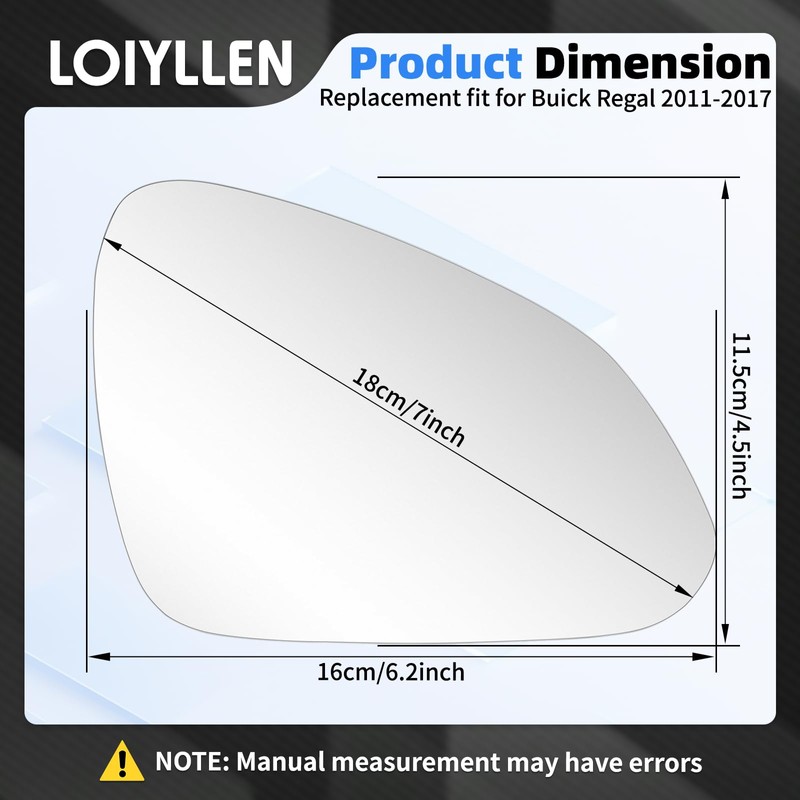 LOIYLLEN Passenger Side Mirror Replacement for Buick Regal 2011 2012