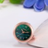 JewelryWe Men Women Finger Watch Novelty Adjustable Ring Watch Round