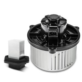 A-Premium HVAC Heater Blower Motor and Resistor Assembly Compatible with Kia & Hyundai Vehicles - Sportage 2007-2010, Tucson 2005 - Front Side, 2-PC Set, Replace# 971791F200