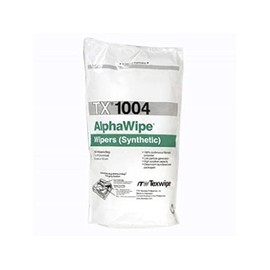 ITW Texwipe Alphawipe White Polyester Wipe - Bag - 300 wipes per bag - 4 in Overall Length - 4 in Width - TX1004 [PRICE is per BAG]
