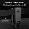 ULTRAFIRE W66 Tactical Torch Holster Pouch, Rotating Torch Holder for