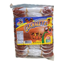 Dulces Tia Juana Spoon Cuchaleta - Tamarind Flavored Candy with Chili: Tamarindo 24 Pc 8.46-oz
