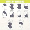 HOLIIBN Pink Women Balaclava Head Mask Windproof UV Protection Sun