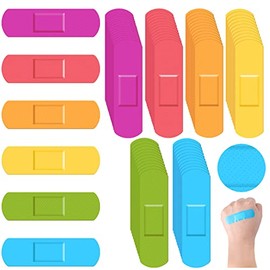 Vendajes de Niños Vendajes Flexibles Coloridos a Granel Tira de Vendas Transpirables Impermeables de Neón Protege Cortes y Raspaduras para Niños Pequeños, 2.83 x 0.75 Pulgadas (120)
