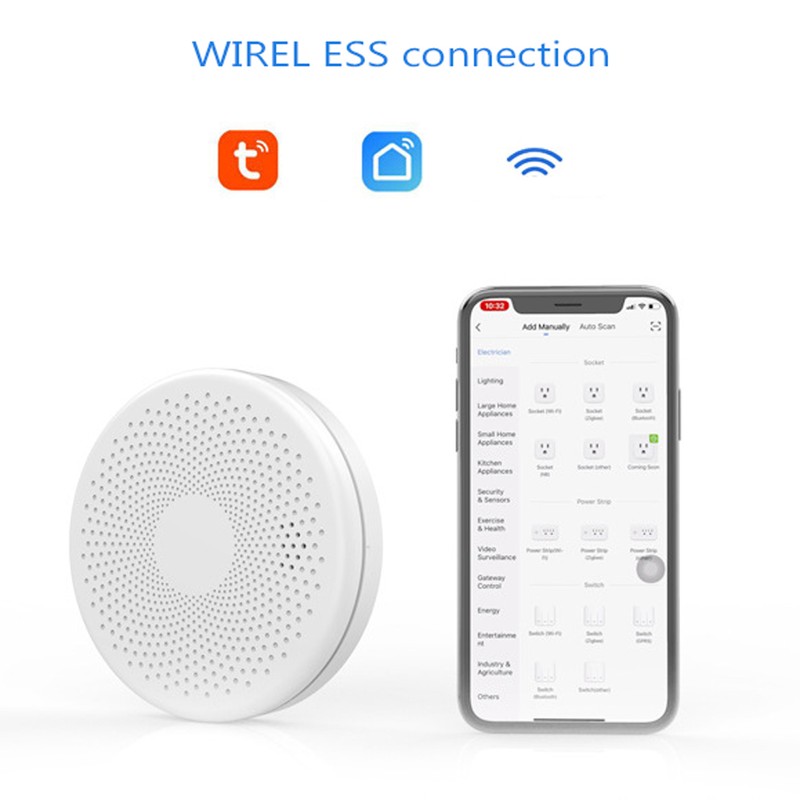 Tuya WiFi 2 In 1 Intelligent Smokes Carbon Monoxide Detector