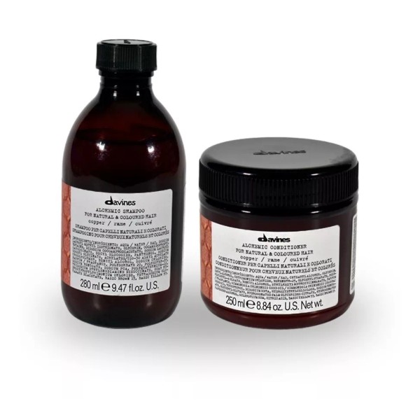 Davines Kit Shampoo+acondicionador Alchemic Copper Davines