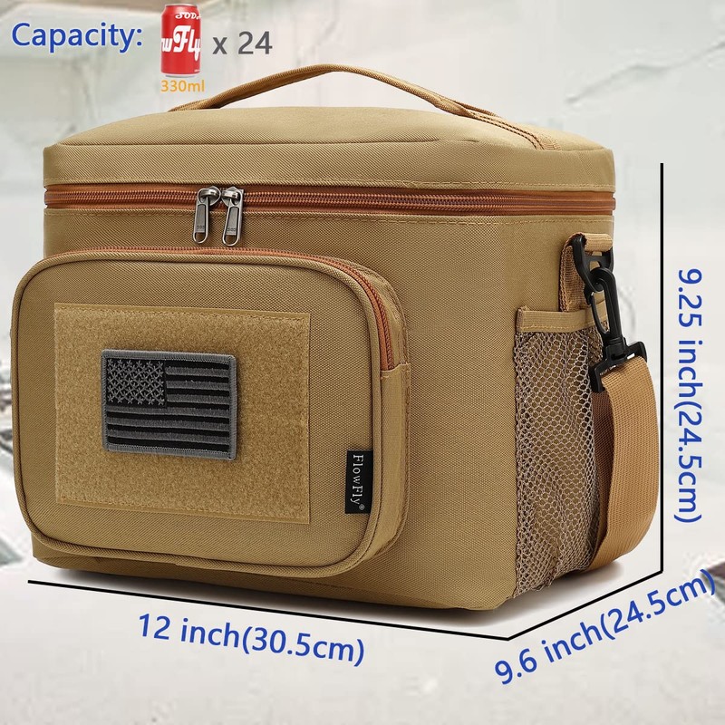 FlowFly Lunch Bag, Insulated Cooler, Thermal Lunch Box Tote with