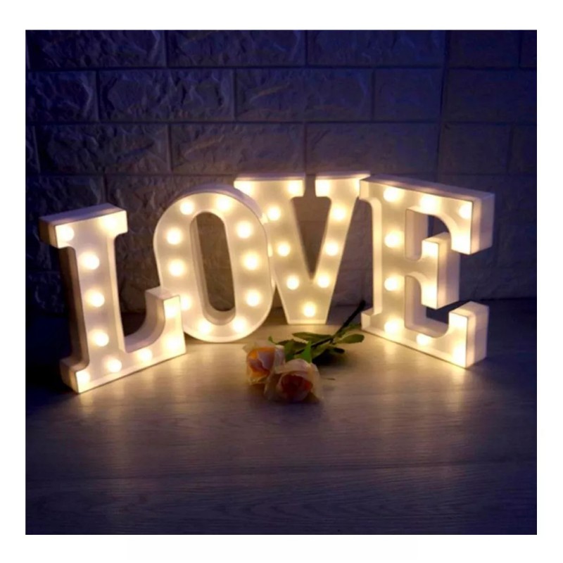 Letras Luminosas Led Decoracion Adorno Boda Xv Centro Mesa