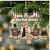GOSSBY Transparent Ornament - Custom (Couple and 2 Dogs) You