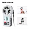 Digital Anemometer, Wind Speed Meter with Temperature Sensor, Wind Gauge