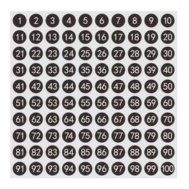 HYBSK - 2000 etiquetas adhesivas redondas de 0.4 pulgadas para organizar inventario, cajas, contenedores, caja de herramientas, casillero, 20 hojas