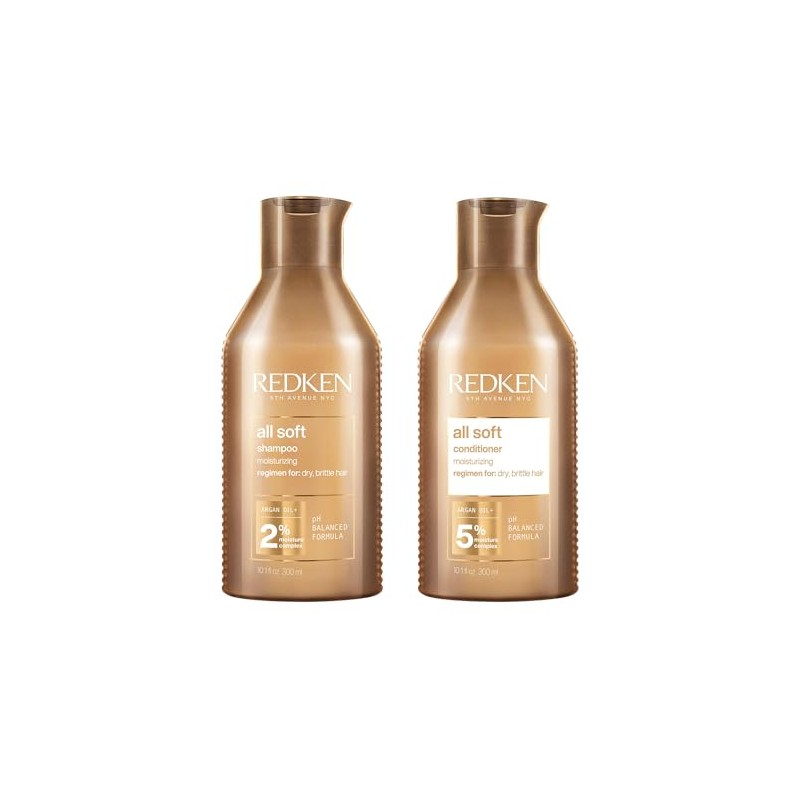 Redken All Soft Shampoo 300ml & Conditioner 300ml Duo