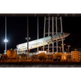 History Galore 24"x36" Gallery Poster, Antares CRS Orb-3 raised at Pad