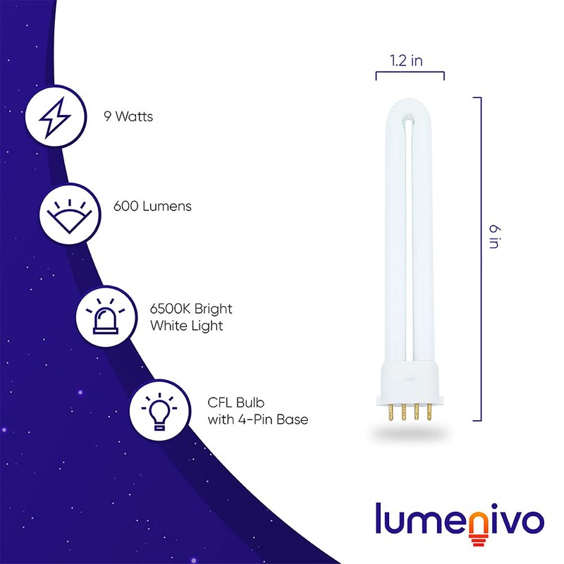 lumenivo Replacement for Coleman Lantern Bulb Kandolite 96500 9W CFL