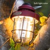 Retro LED Camping Lantern Portable Multifunctional Rechargeable Tent Light for
