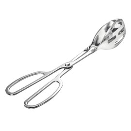 YENXIKU Thickened Stainless Steel Kitchen Tongs - 10 Inch Stainless Steel Salad Tongs for Cooking, Serving, Baking, BBQ, Buffet, Scissor Design