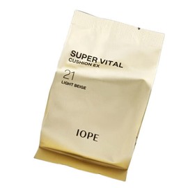 IOPE 슈퍼바이탈 쿠션 이엑스 16g 리필 21라이트 베이지 강력한 커버력 Super Vital Cushion EX 16g Refill 21 Light Beige Strong Coverage