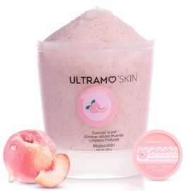 Exfoliante, exfoliante corporal, humectante para cuerpo, rostro, manos y pies, nutre la piel, limpia profundamente, reduce imperfecciones, deja la piel suave y sedosa, libre de sulfatos. (wc015, durazno)