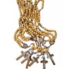BEST SELLER !! 12 x Mixed Wood man Rosary Wood
