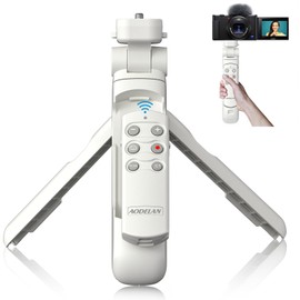 Wireless Camera Remote Control Shooting Grip and Tripod (White) with Remote Shutter Release - Replaces GP-VPT2BT for Sony ZV-1, A7 III, A6400, A7C, A7R IV, A9, FX-3, FX30, RX100 VII, RX0 II