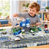 Airplane Toy Set with Helicopter, Trucks & Airport Playmat –
