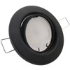 trendlights24 Decora LED Recessed Spotlight 230 V Black Matt Round