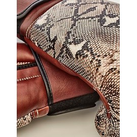 Modest Vintage Player PRO Snake Skin Leather Boxing Gloves (Strap Up) Limited Edition (Small/Medium, 12)