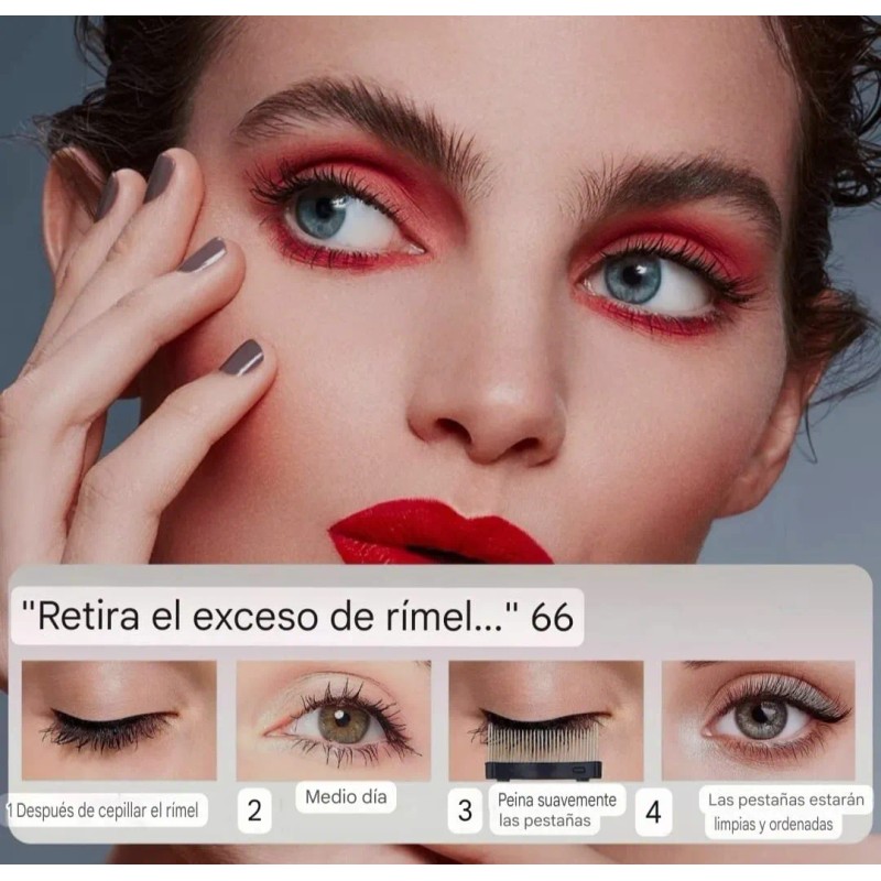 Cepillo Peine De Belleza Maquillaje Separador Para Pestañas