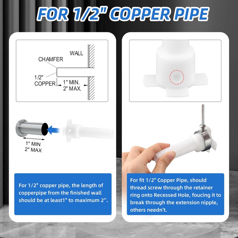 Tub Spout Diverter Repair Kit with Assembly Tool,Four in One