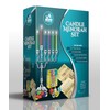 Ner Mitzvah Hanukkah Menorah Candles Dreidels, Chanukah Guide Complete Set