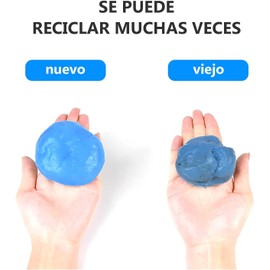 3 pcs Gel de Limpieza Gel de Limpieza de Automóviles, Limpiador de Grietas de Automóviles, Gel de Limpieza de Polvo Universal,Para Teclados de de Automóviles, Salidas de Aire, Impresoras
