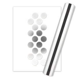 Briartw 4 Rolls Glimmer Hot Foil Roll Bundle for Crafts,Silver Heat Activated Foil for Glimmer Hot Foil System/Heat Foil Pen,5.9inx16.4ft Heat Transfer Foil Roll,Foil Transfer Sheets