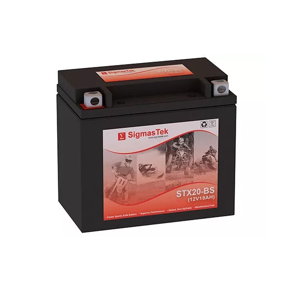 SigmasTek STX20-BS Battery Replacement for Arctic Cat Pantera 580 500CC