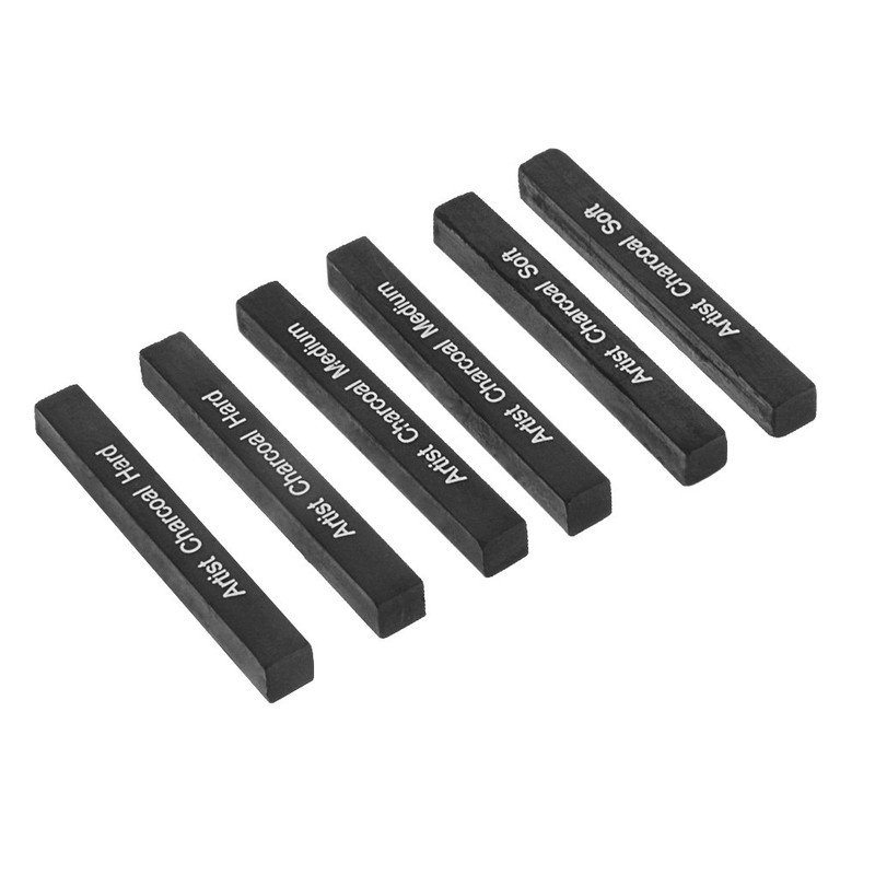 Compressed Charcoal Sticks Sketching Shading Charcoal Blocks Drawing Art Set