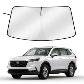 Qiosreui Parasol para parabrisas Honda CRV 2023-2024, parasol para ventana delantera, bloqueador de visera, protector UV, escudo térmico para mantener tu vehículo fresco, ligero y portátil