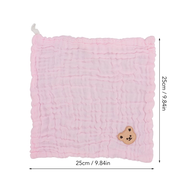 5PCS Cotton Kids Face Towels Good Absorbent Skin Friendly Reusable