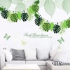 Pack of 2 Tropical Leaves Garland, Tropical Leaf Banner Garland,
